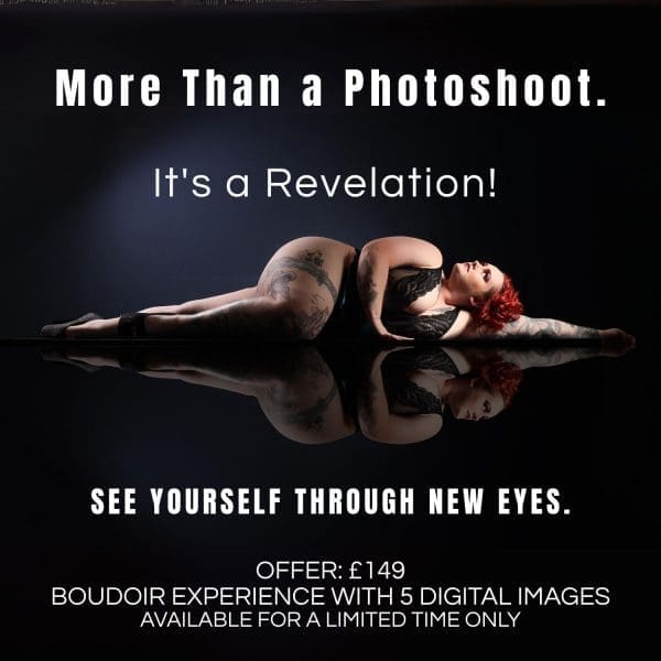 boudoir photoshoot offer, boudoir shoot with images, boudoir under £150, Boudoir deals